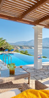 VILLA ODYSSEUS FRONT LINE SEA VIEW VILLA WITH POOL