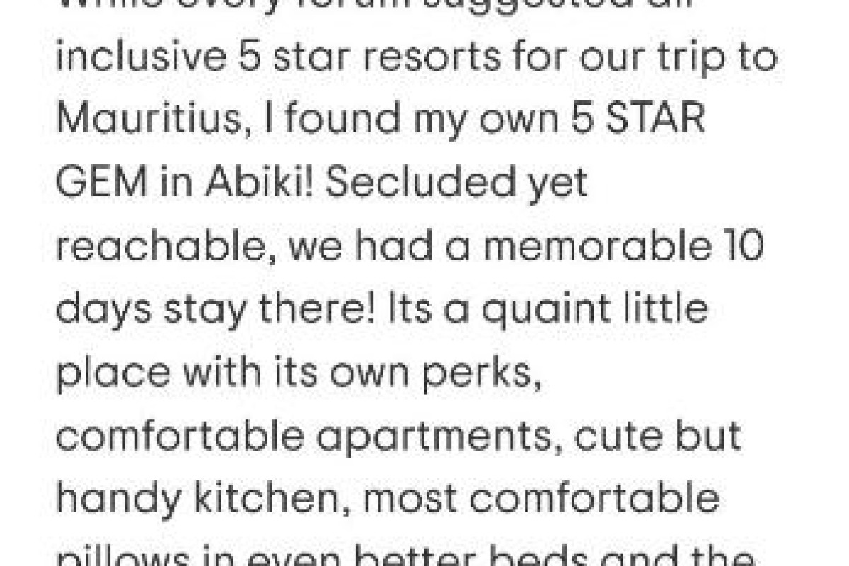 Hotel Abiki Mauritius