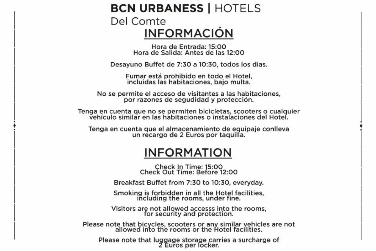 BCN Urbaness Hotels del Comte