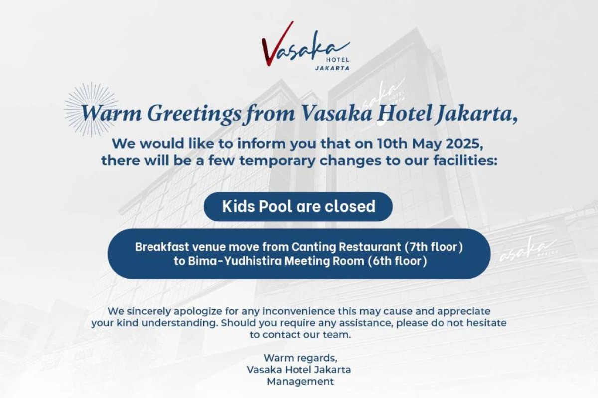 Vasaka Hotel Jakarta Managed by Dafam
