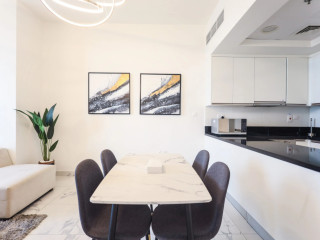 Elite Lux Holiday Homes Stylish 1Br Living in Amna Tower Al Habtoor City Apartments