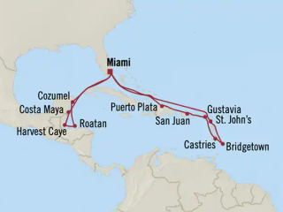 Croaziera 2023 - Caraibe de Est (Miami) - Oceania Cruises - Vista - 17 nopti