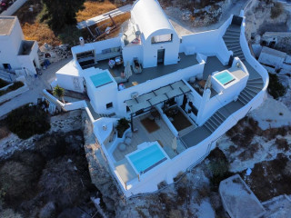 White Curves Santorini